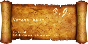 Veress Judit névjegykártya